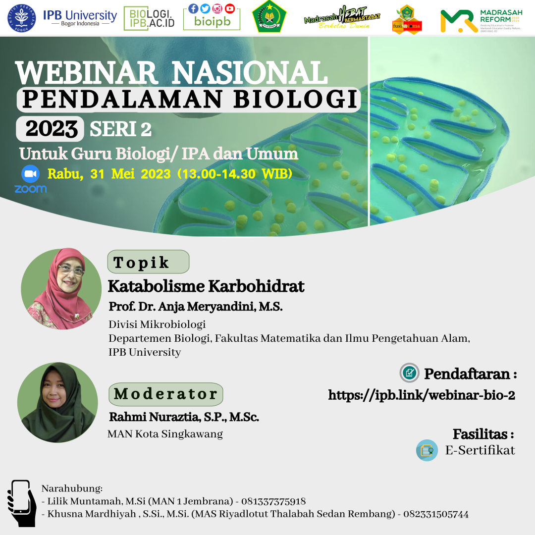 The 2nd National Webinar for Enriching Biological Concepts 2023